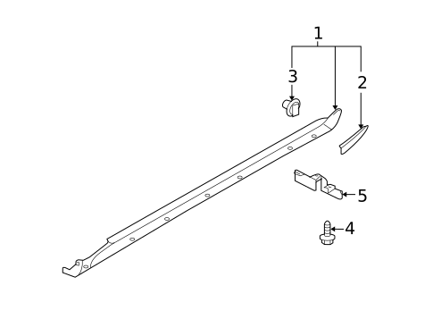 Exterior Trim - Pillars for 2010 INFINITI M45 #0