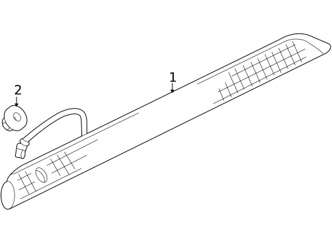 High Mounted Stop Lamp for 2011 Mitsubishi Endeavor #0