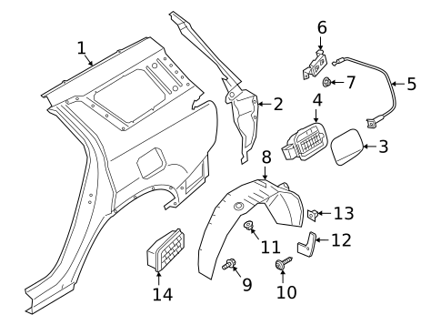 Quarter Panel & Components for 2025 Hyundai Palisade #0
