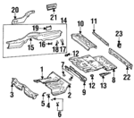 1246100636 - : Muffler Bracket for Mercedes-Benz Image