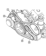 4792071 - Cooling: A/c Belt for Mopar Image