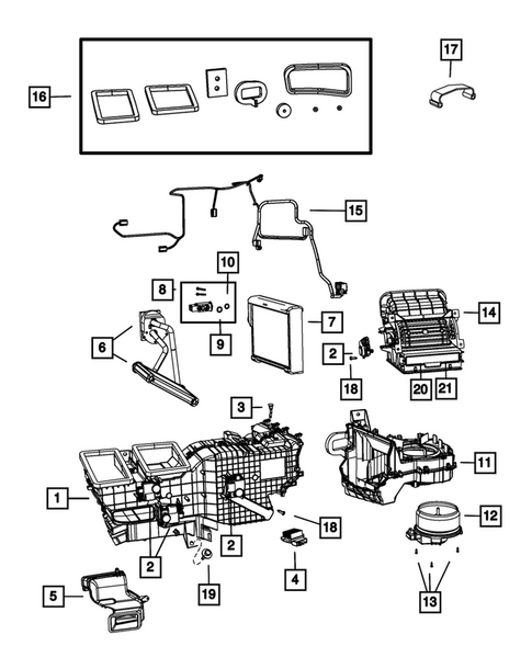 Air Conditioner and Heater Units for 2014 Ram 2500 #1