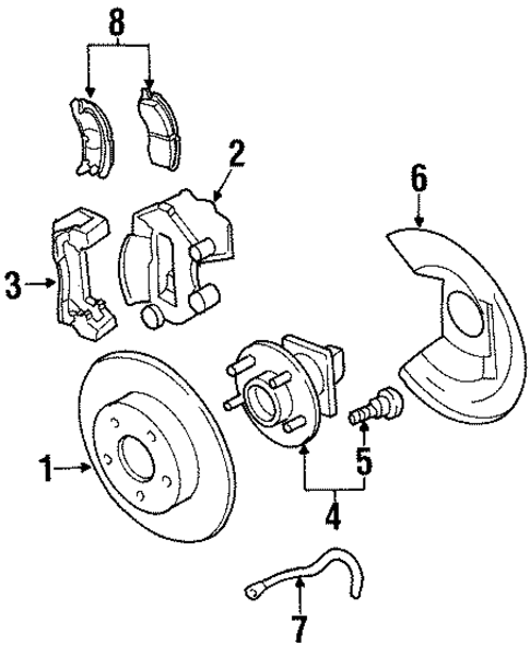 Rear Brakes for 2001 Oldsmobile Aurora #0