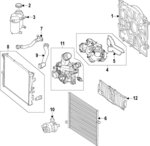 2145000000 - : Radiator Shutter Assembly for Mercedes-Benz Image