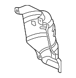 18120R70A00 - Exhaust: Manifold Cover for Acura Image