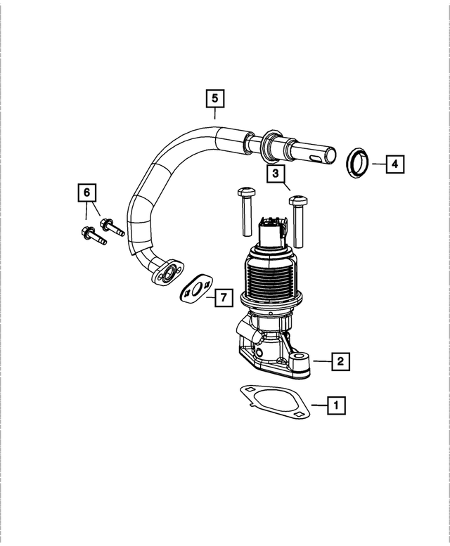 53032853AC - Emission Controls: Egr Tube for Mopar Image image