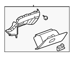 22775886 - Body: Glove Box Assembly for Chevrolet: Malibu Image