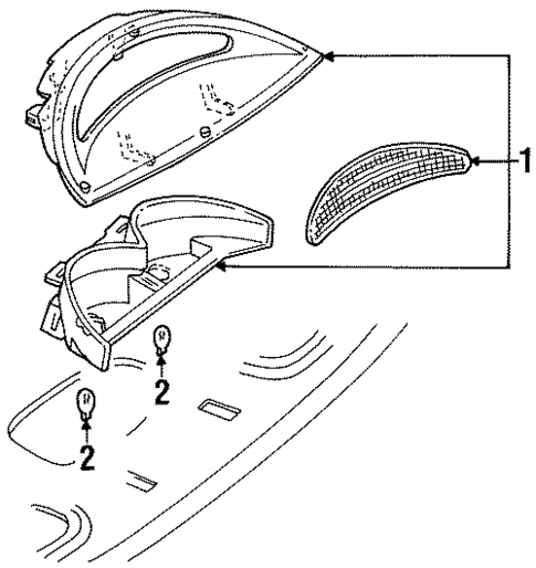 Bulbs - Chassis for 1996 Mercury Sable #1