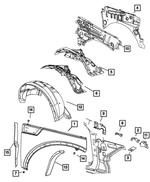55197444AB - : Stuffer for Dodge: Nitro | Jeep: Liberty Image