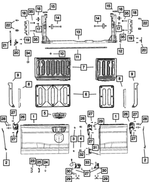 68333914AD - Body Sheet Metal Except Doors: Tailgate Bumper for Mopar Image