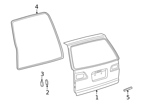 Gate & Hardware for 2003 Toyota Sienna #0