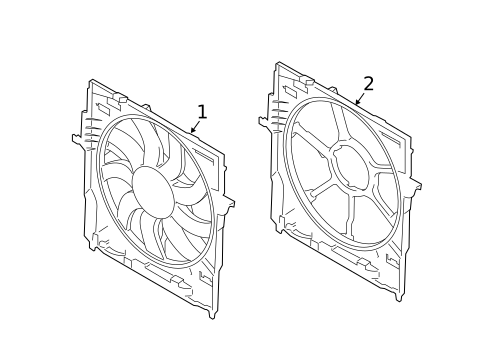 Cooling Fan for 2014 BMW 535d xDrive #0