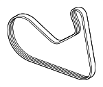 11285A6F413 - Cooling System: Serpentine Belt for BMW Image