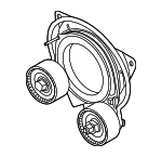 11285A6F412 - Cooling System: Accessory Drive Belt Tensioner Assembly for BMW Image