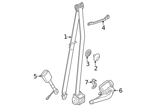 Seat Belt for 2018 BMW X6 #0