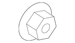 N90436904 - Body: Sunroof Frame Lock Nut for Audi Image