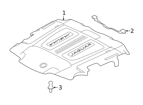 ENGINE APPEARANCE COVER for 2020 Jaguar F-Pace #0