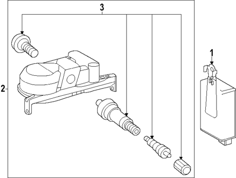 Tire Pressure Monitor Components for 2025 Toyota Tacoma #0