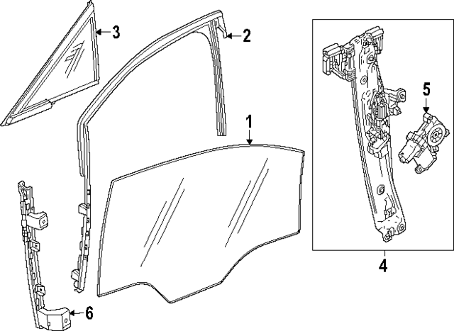 85798795 - : Run Weather-Strip for Cadillac: OPTIQ Image