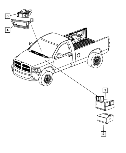 Keys, Modules and Engine Controllers for 2011 Ram 2500 #4