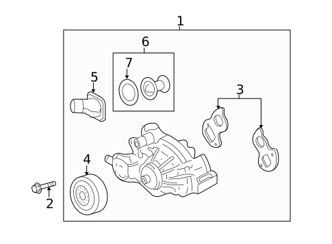 Thermostat & Housing for 2011 Chevrolet Caprice #0