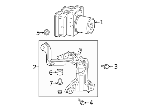 ABS Components for 2024 Lexus NX350h #1