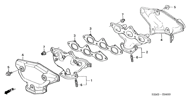 Exhaust Manifold for 2002 Acura CL #0