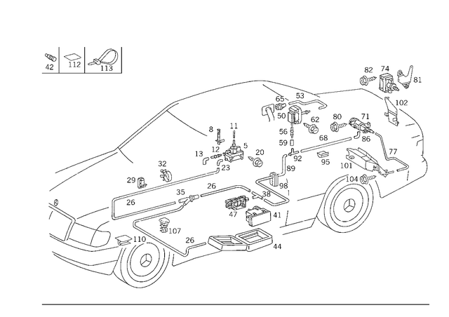 1248002175 - Vacuum System: Element for Mercedes-Benz Image image
