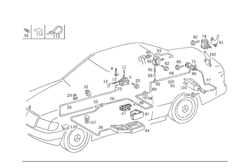 Central Locking System for 1993 Mercedes-Benz 300CE #0
