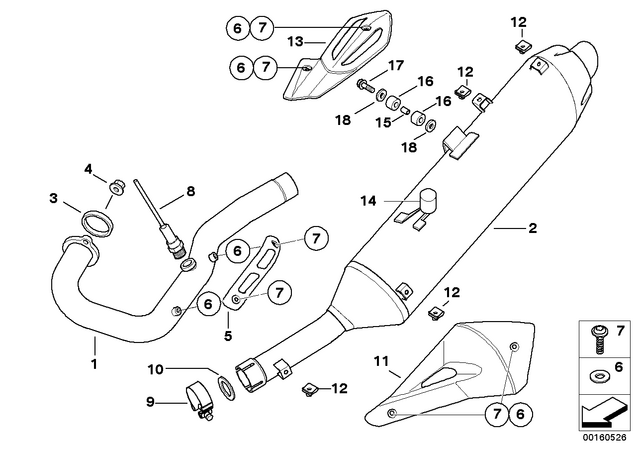 18117696627 - : Heat Shield, Exhaust Manifold for BMW-Motorrad Image