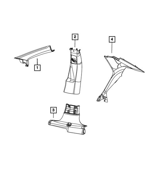 Panels-Moldings-Scuff Plates, Pillar, Cowl, 1/4 Panel Trim and Cargo Covers for 2013 Dodge Dart #0