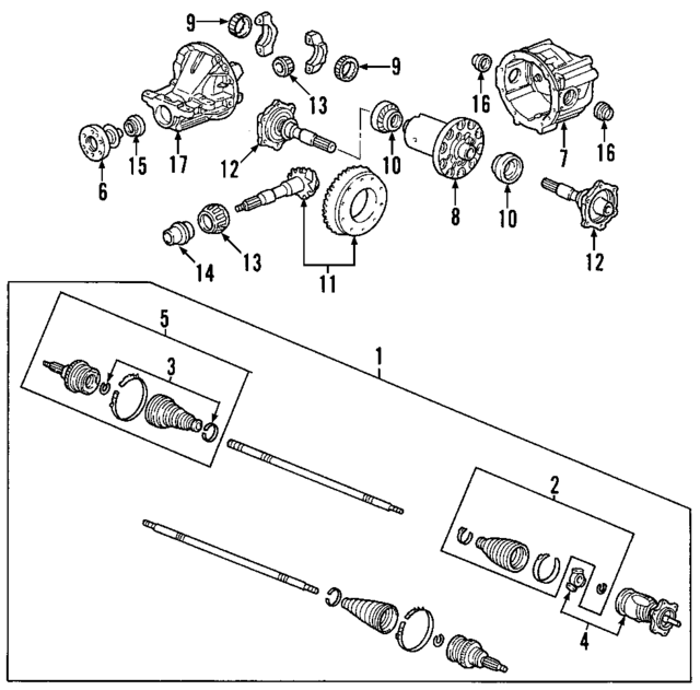 91002PCZ003 - : Differential Pinion Bearing, S2000, Front - 91002-PCZ-003 for Honda Image