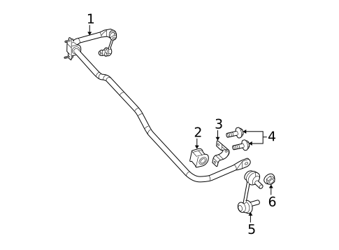 Stabilizer Bar & Components for 2008 Dodge Avenger #2