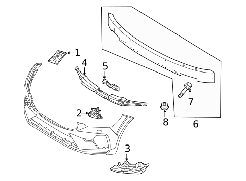 Bumper & Components - Front for 2022 Volvo XC60 #1