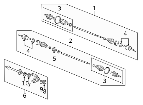 Drive Axles for 2001 Honda Accord #1