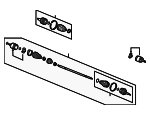 44306S4KA52 - Suspension: Axle Assembly for Honda Image