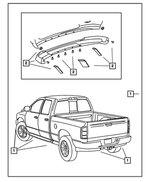 82207231 - Mopar Accessories - Component Parts: Running Board Accent Kit for Mopar Image