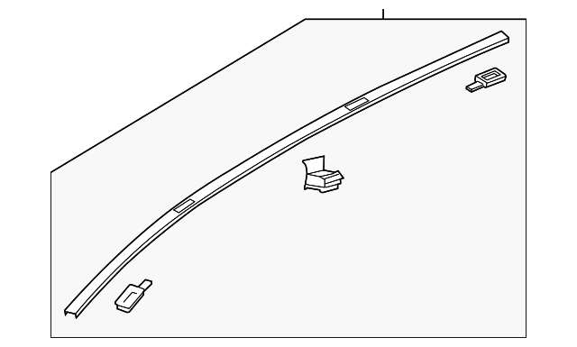 TM52-50-9H0 - Roof Molding 2018-2023 Mazda CX-9 | Mazda-Parts