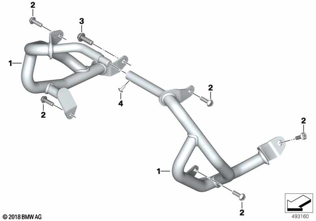77148356941 - : Left Engine Protection Bar for BMW-Motorrad Image