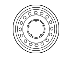 4261121210 - : Wheel, Steel for Toyota Image