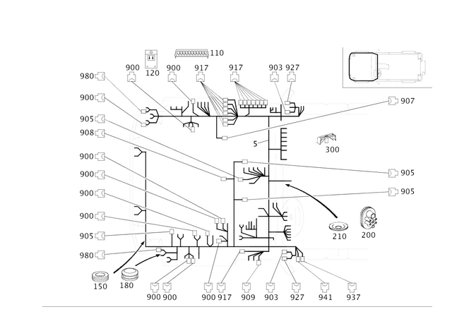 4638206617 - Electrical Equipment and Instruments: Electrical Wiring Harness for Mercedes-Benz: G55 AMG, G550, G550 4x4, G63 AMG, G65 AMG Image image