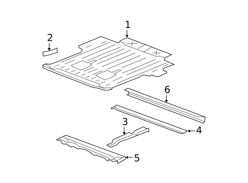 Rear Floor & Rails for 2010 Cadillac Escalade EXT #0