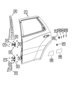 55256276 - Doors, Door Mirrors and Related Parts: Tapping Plate for Mopar Image