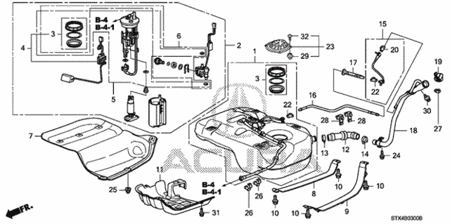 Fuel Tank (KA/KC) for 2011 Acura MDX #0