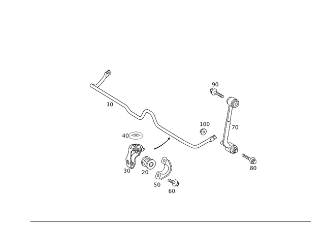 2033201242 - Springs, Suspension and Hydraulics: Bracket for Mercedes-Benz: 180C, C230, C240, C280, C32 AMG, C320, C350, C55 AMG, CLK320, CLK350, CLK500, CLK55 AMG, CLK550, CLK63 AMG Image image