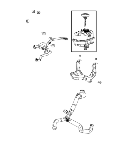 Engine Coolant Reservoir (Bottle) for 2020 Jeep Wrangler #4