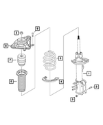 68707404AA - : Suspension Strut, Left for Mopar Image
