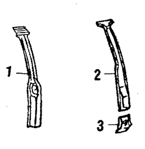 Center Pillar for 1984 Volkswagen Rabbit #0