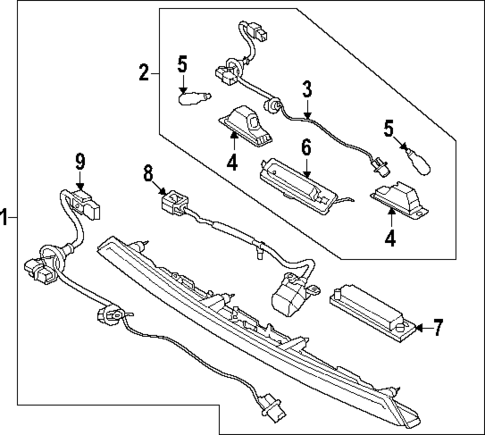 License Lamps for 2019 Kia Forte #0