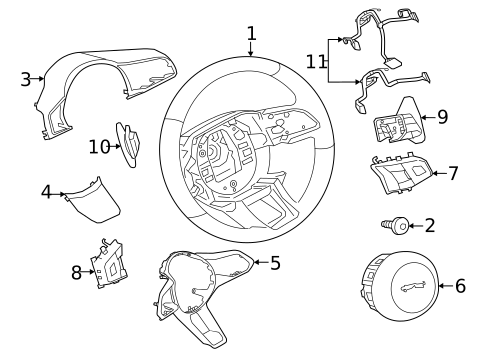 Steering Wheel for 2019 Jaguar XF #0